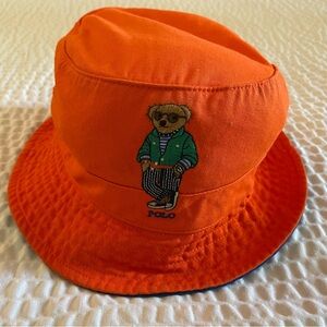 Polo Ralph Lauren Men's Polo Bear Chino Bucket Hat - Bright Orange